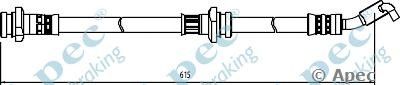 APEC BRAKING hos4055 -  Тормозной шланг